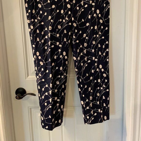 Pant, Club Monaco, pull on, straight leg, regular rise, sz 10, EUC, navy/white - Picture 11 of 16